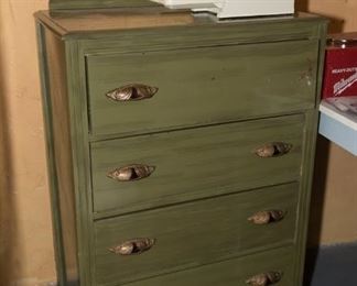 F32	Green Chest of Drawers 16.5D x 29.5W x 44H	$49.95