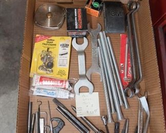 GT301	Misc Lot of Tools #8 Sander, Chisels, Tape, Wrenches	$39.95