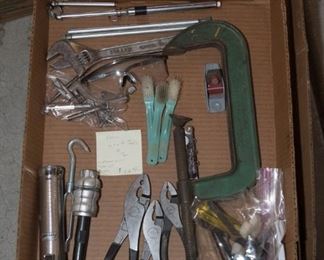 GT307	Misc Lot of Tools #12 Craftsman Pliers, Flashlight, Brushes	$28.95
