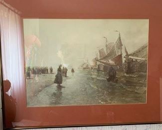 Signed print 1895. 80.00