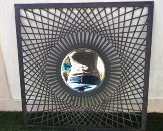 Pottery barn mirror reflecting photographers torso, still has price tag on back, mirror has flecked finish to avoid glare, paid 99.00 like new, $35.00 SALE $25.00