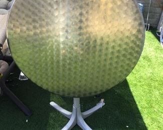 Stainless? Round patio table folds to store $45.00 SALE $35.00 SALE $30.00 SALE $25.00