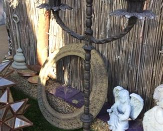 Metal ring $10.00, tall candleholder $8.00 SALE $5.00