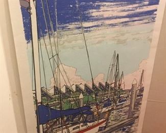 Silk Screen of docked boat 2x3 feet approx for poster size frame, artist proof $65.00
SALE $50.00 SALE $40.00 SALE $30.00