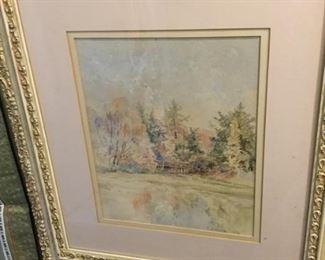 Edmund Winham 1860-1926, exhibited at the national Academy of design and watercolor Society, engraved for Harpers, the century, and Scribner’s magazines, was active in the long island area especially this is a lovely pastel bridge signed and dated 1891 $65 SALE $50.00 SALE $45.00