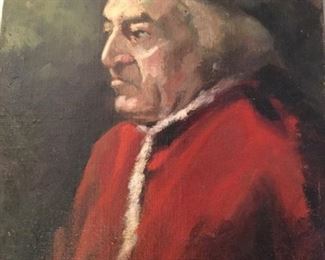 Unknown artist but he is regal in his resoluteness if that makes any sense, measures 15 x 18, $45.00 SALE $35.00