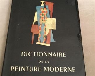 Dictionary of modern painting from 1964 has all the mid century modern artwork information, covers somewhat thrashed but all the color photographs and information throughout listed alphabetically is impressive, but it’s in French! $10.00