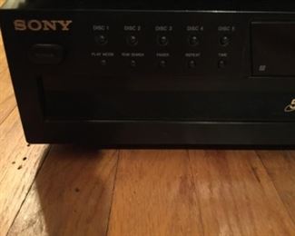 Sony five disc player, excellent quality with remote