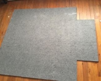 Back felting of desk mat