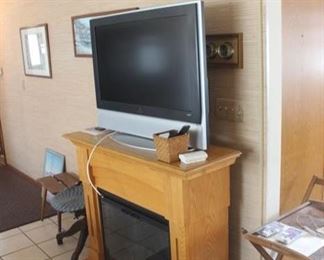 Electric Fireplace, Asking $200, HDTV $50