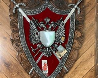 Family Crest.  Needs to be re-assembled.  Offered at $50.