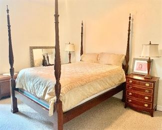 Rice Bed / Four Poster Bed (Bedside Tables are Sold)