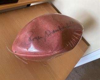ALT View: Autographed Roger Staubach football       
===> $175