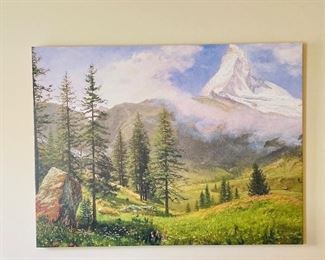 Albert Bierstadt's Canvas Print of Mount Horn           ===> $120  Dimensions:  