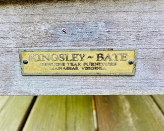 ALT VIEW: Gently Used Kingsley-Bate™ Chelsea Deep Seating Settee ==> $ 1,500 each  OR $2,500 for PAIR                                                                Dimensions: 56.5"W x 36"D x 34.5"H / Seat Height: 17"H / Arm Height: 22.5"H 