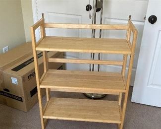 Wooden Shelves ==> $45 each (there are four of these)                                                                             Dimensions: 28"W x 11.5" D x 37" H