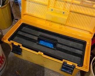 Rubbermaid plastic tool box (empty)