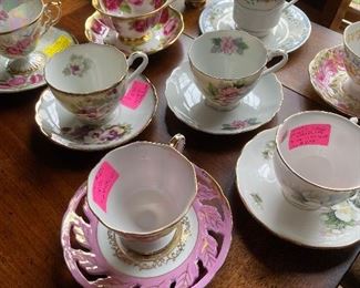 Tea cup and saucer collection
