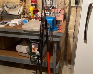 Fishing rods and reels, tackle