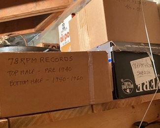 78 RPM records from the 40s-60s
