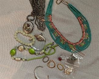 Necklaces, watches, locket, pins...