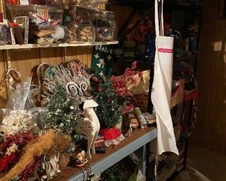 Crafting items and holiday decor