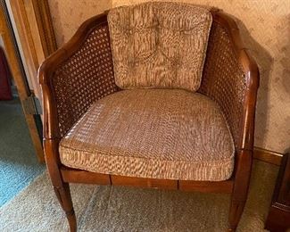 Fabulous  cane and cushion chair