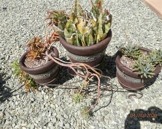 There are 2 of these 3 tier steel plant holders....$25 each