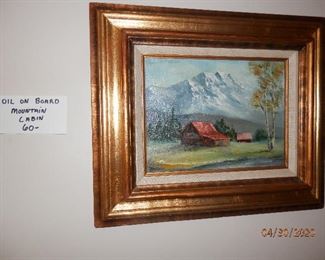 Great oil painting...$60.00...excellent frame too!