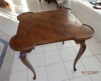 $125.00    Inlaid Walnut game table....36" square.....$125.00  (760) 975-5483   DJ