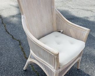 White Rattan Porch / Yard Chair - $125 