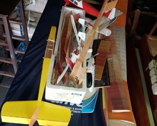 Paper / Wood airplane models.  We also have an extensive collection of smaller ones. This group - $50