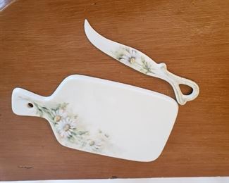 Porcelain Cutting Board and Knife $12.00 - Now 75% Off