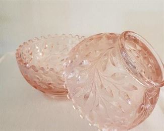 Pink glass candle holder $25.00 - Now 75% Off