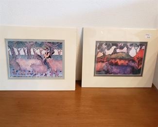 Set of 2 Small Paintings $8.00 - Now 75% Off