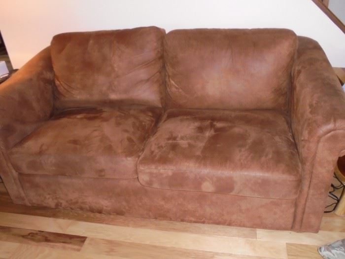 Sleeper sofa brown no rips,tears or stains