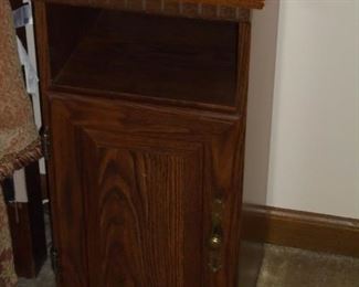 Pine night stand w/door