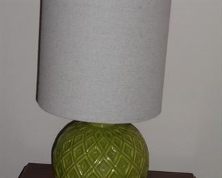 Vintage green table lamp