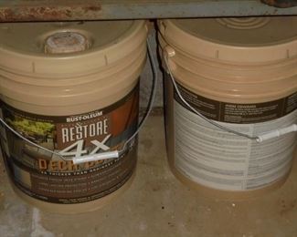 2 - 5 gal unopened Rustoleum Restore Deck paint 