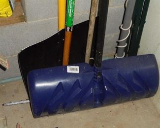 2 snow shovels