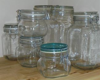 Glass jar set