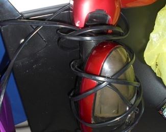 Red hand held vacuum