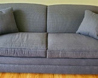 $150 - Blue Sofa 84"W x 36"D x 35"T 