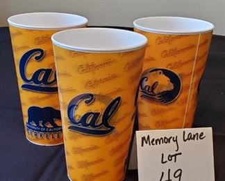 $3/all - 3 University of California Berkeley Holographic/Lenticular printed Cups 