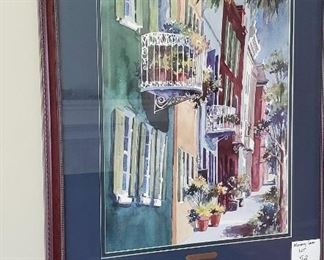 $60 - Victoria Platt Ellis 'Rainbow Balconies North' 32"x27"