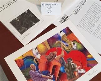 $15 - Marcus Glenn Seriolithograph "Love that Jazz"
