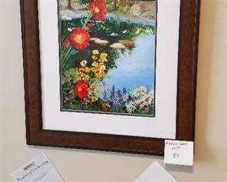 $40 - Schaefer Miles "Hollyhock Reflections"