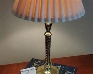 $14 - Brass lamp and dictionary 