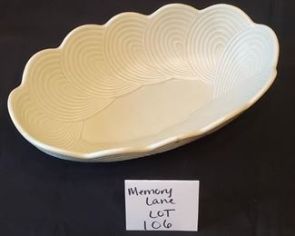 $10 -  Fitz & Floyd oval bowl. 12.75" across