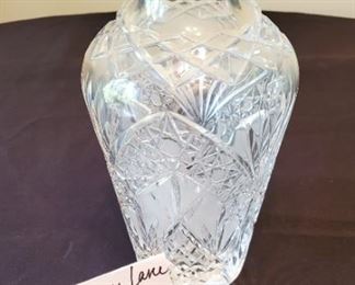 $15 - 10" Crystal Vase